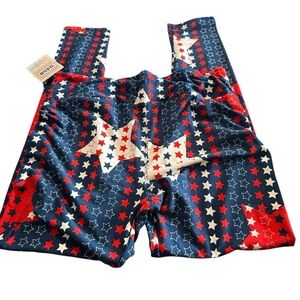 Lularoe women's TC (12-18) Patriotic USA Leggings New no tags